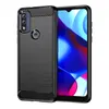 Rugged Shield Carbon Fiber Brushed Texture Protective Soft TPU Cases For Moto G Pure Edge 20 Pro Lite Stylus Play Power 2022 G51 E20