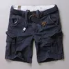 Cargo Short Men Fashion Luxury Brand Designer Summer Quality Breeches Bermuda Male Cotton Multi Pocket Retro Casual Shorts 210518