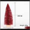 Decorations Festive Party Supplies Home & Gardenchristmas Decoration Desktop Miniature Red Pine Needle Dusting Mini Christmas Ornaments Tree