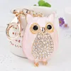 Porte-clés hibou en forme de goutte d'huile, mode coréenne, en métal, pour voiture, sac, ornement, pendentif, vente en gros