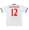 1999 2000 2001 UK Home Shirt Southgate #12 retro voetbalshirt Phil Neville Ince Beckham Scholes Owen Shearer 99 00 01 Engelse klassieke voetbalshirts