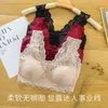 Lace Sexy Lingerie Sem Fio Bra para Roupa Interior Front Zipper Sem Anel de Aço para Reunir Respirável Sexy Lace Sports Bra 211117