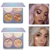 Cores Profissional Maquiagem Face Pó Bronzer Paleta Highlighter Paleta Paleta Cosméticos À Prova D 'Água Shad1