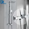 Zestawy prysznicowe łazienki poiqihy chrome termostatyczny zestaw kąpieli kran wodospad deszcz głowica wanna system
