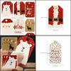 Decorações de Natal Festa Festiva Fontes Home Jardim 24 Pcs Papel Tags Presente Pendurar Etiquetas Gota Entrega 2021 Pygyn