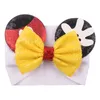 Baby Veet Belt Solid Color Hairpin Sequin Glitter Big Bow Clips Mouse Ear Wide Boutique Headband Kids Girl Hair Accessories