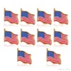 Anstecknadel mit amerikanischer Flagge, USA, Hut, Krawattennadel, Anstecknadel, Mini-Brosche für Kleidung, Taschen, Dekoration
