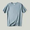 T-shirt a colori per uomo Peso pesante in cotone di alta qualità primavera e estate casual casual semplice studente o-collo manica corta tees t-shirt da uomo
