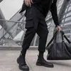 Pantaloni cargo neri Pantaloni da jogging Uomo Harajuku Swag Streetwear Techwear militare Abbigliamento uomo Pantaloni casual a matita stile giapponese 211119