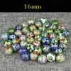 5 pcs Handmade polido cloisonne esmalte colorido grande 16mm frouxo grânulos diy jóias fazendo encantadores pingente braceletes brincos acessórios