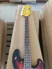 Ready In stock 4 Strings Electric Bass Guitar with Retro Body,Yellow Neck,Can be customized