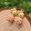 Glseevo Natural Shell Beadsドロップ女性ギフト蜂のかわいいオリジナルデザイン手作り高級宝石GE0665 2106249172850