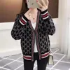 Women's Sweaters designers clothes Knitted cardigan jacket autumn and winter style ice silk loose small fragrant retro jacquard exterior