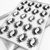 Hand Made Reusable 20 Pairs 3D False Eyelashes Set Soft Curly Thick Fake Lashes Mink Crisscross Eye Lash Extension Makeup for Eyes 6 Models Available DHL Free