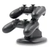 Dual USB Chargeurs Chargeurs Docking Station Stand Double Chargeur LED Lumière pour Sony PlayStation 4 PS4 PRO Slim Slim GamePad Controller