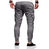 Pantalon de fitness pour hommes Hip-Hop Jogging 2021 Nouveau pantalon de couleur unie Sports multi-poches K98 Y0811