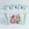 50 ml DIY Bruiloft Cadeau Crafts Jars Flessen Aluminium Schroef Zilver GLB Wishing Glass 50st Good Qty