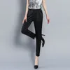 Plus Size Stretch Satin Harem Women Pants Summer Office Lady Solid Elastic Waist Thin Streetwear Trousers 9217 50 210417