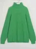 Wixra Vrouwen Basic Turtleneck Sweater Warm Dikke Losse Pullovers Bright Color Jumper Casual Tops Herfst Winter 211123