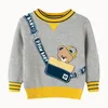 Trui Cartoon Beer Jongens Truien Herfst Herfst Peuter Gebreide Meisjes Katoenmix Kinderen Thermische Kinderkleding