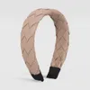 Faux Leather Eleg Simple 35cm Width PU Leathers Women Hairbands Fashion Wide Hair Hoops Female Headbands wholesal