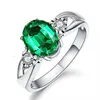 Anneaux pour hommes Cristal Naturel Naturel Rouge Bleu Vert Rose Zircon Bague Lady Cluster Styles Bande