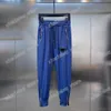 21SS Projektowanie Paris Paris Triangle Etykieta drukowania zamek błyskawiczne Mężczyznę spodni swobodne litery spodnie Khaki Dark Blue5632717