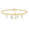 Mode spécial année 1970-2020 cheville Daimond pieds nus plage accessoires jambe Bracelet pour femmes bijoux