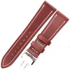 Uhrenarmbänder Echtes Leder Armband 18 20 22 24mm Frauen Männer Vintage Rindsleder Band Strap Gürtel Zubehör Einsatz Verschluss314U