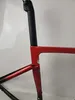 New SL-7 carbon road bike frame compatible with Di2 group glossy red black color 700C carbon frames all internal wiring