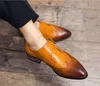 uomo Wingtip designer Dress Shoes Spectator Oxfords Uomo Brown Suit Brogues Grooms Wedding Shoe Business Men's