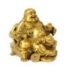 Öppnande Ljus Maitreya Koppar Dekoration Vardagsrum Inredning Studie Figur av Buddha Rikedom Riches Fortune Statuette Crafts 210414