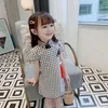 子供用ドレスサマードレス新しい子供用Qipaoスカートプリンセススカート外国スタイルサマーガールスカート