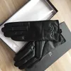 Women's quality leather gloves and wool touch screen rabbit hair warm sheepskin Five Fingers Gloves