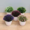 Couronnes de fleurs décoratives pour bureau décoration de fête de mariage décor extérieur faux faux plantes petit arbre avec des Pots fleur artificielle