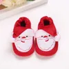 Scarpe morbide calde di Natale Baby Toddler Primi camminatori Inverno Neonati maschi Scarpe da bambina Cosplay di Natale Cute Cartoon Kids Animal Shoes G1023