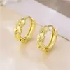 Small fresh flower 18k gold plated Ear Cuff earrings fashion style gift fit women DIY jewelry earring