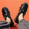 2021 Correndo Sapatos Sandálias Romanas Tênis De Soled Tênis Branco Verão Preto Verão Coreano Moda Casual Tamanho Tamanho Explodível Sapatilhas Run-Shoe # A0021