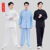 Nueva ropa de Tai Chi, ropa de artes marciales, ropa de kung fu, ropa de entrenamiento de algodón y lino para hombres y mujeres, trajes de primavera y otoño