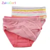 ZukoCert 6 Pcs/Lot Cotton Kids Underwear Boys Girls Baby Briefs High Quality Organic Short Panties For Children's Clothing 2-8 Y 211122