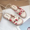 Summer Cloth Slipper Fashion Personality Beautiful Versatile Soft Soled Anti - Slip Beach Sandals Special Offer 35-40