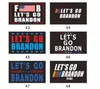 Johnin 2024 Nieuwe Let's Go Brandon Trump Election Flag Dubbelzijdige Presidentiële vlaggen 150 * 90cm Wholesale DHL