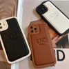 Cas de téléphone de mode cas de téléphone de marque de concepteur pour Iphone 7 / 8plus Max X / XS Xr 11 12 13 Pro étui de téléphone portable en cuir de silicone de haute qualité