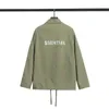 Red fr double line tis luminous letter jacket trench coat #S-XL