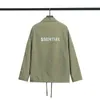 Red fr double line tis luminous letter jacket trench coat #S-XL