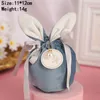 Torby Cute Velvet Easter Bunny Prezent Prezent Torby Dropshipping Chocolate Candy Torby Wedding Birthday Party Decoration 2022