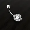 Fashion Diamond Belly Button Rings Star Navel Nail Allergy Free Stainless Steel Body Jewelry for Women Crop Top Will and Sandy