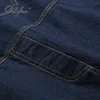 Летние мода женщины джинсовые повседневные комбинезоны Свободные джинсы платье 210415