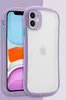 Moda Mała ładna talia Przypadki Matte Clear Telefon Case Przezroczysta Skóra Cześć Ochraniacz Ochraniacz dla iPhone 12 Mini Pro Max