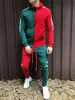 Ferramenta masculina Tracksuits Primavera Outono Patchwork Sports Roupas Suits Hoodies Calças Calças 2 pcs conjuntos de roupas x0610